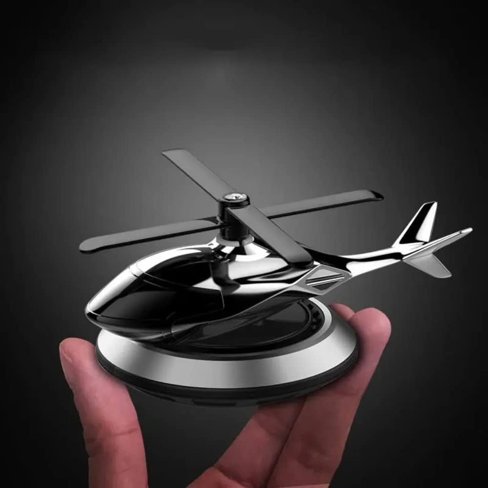 Solar Helicopter Design Car Perfume & Air Freshene