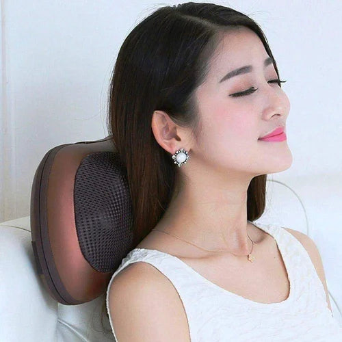MCP Pillow Body Massage Pillow Neck Massager Cushion Seat Stress Pain Reliever Pillow SKU: HEA-1284-4A87