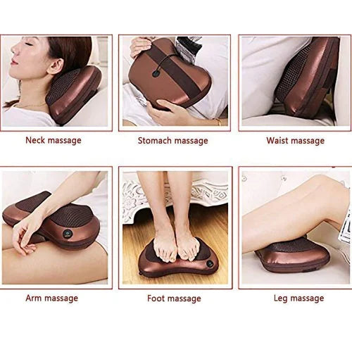 MCP Pillow Body Massage Pillow Neck Massager Cushion Seat Stress Pain Reliever Pillow SKU: HEA-1284-4A87